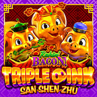 Rakin' Bacon Triple Oink San Shen Zhu in New Games
